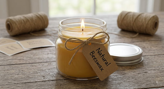 8oz beeswax candle
